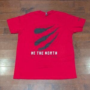 Toronto Raptors "We the North" 2023-24Home Game Promo Red T-shirt Men's XL